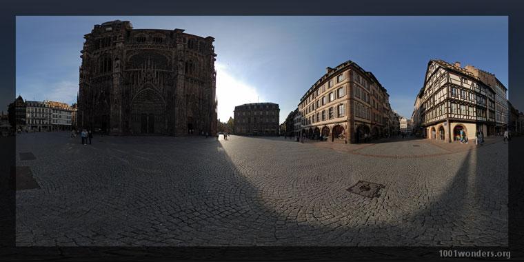 Panography in print mode Panography in print mode : Place de la Cathédrale